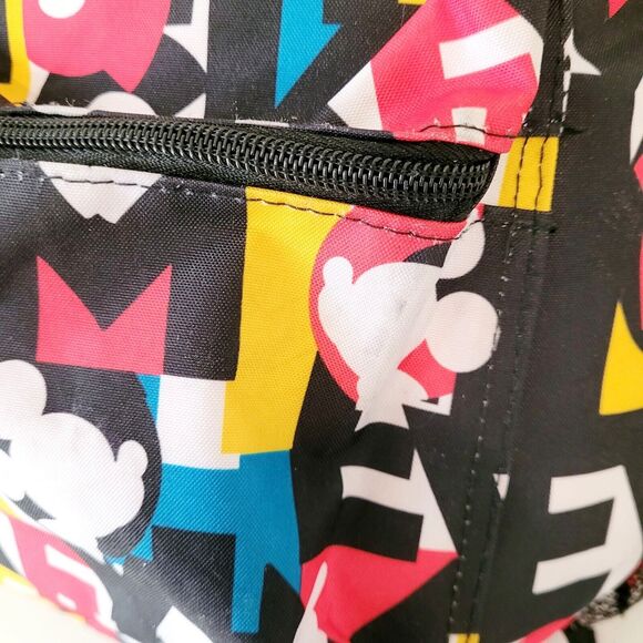 DISNEY PARKS EXCLUSIVE  Mickey Mouse Motif 16" Backpack Full Size READ - Picture 11 of 16